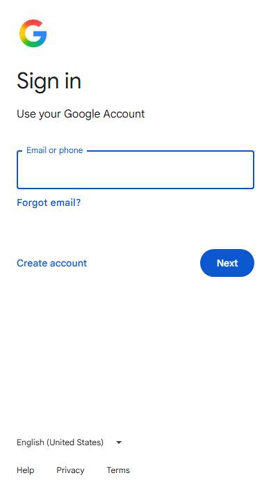 Google Docs, Sheets and Slides homepage on a phone